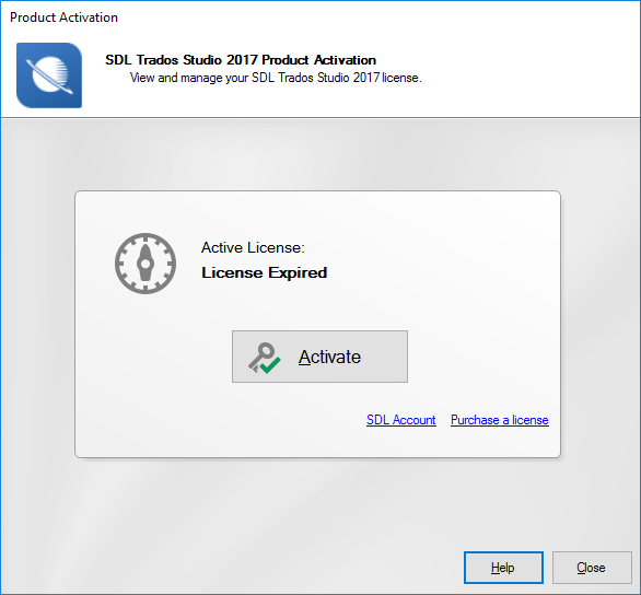 Trados 2017 License expired